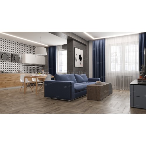 Кварц виниловый ламинат Alpine Floor Parquet Light Дуб Исида ECO 13-15